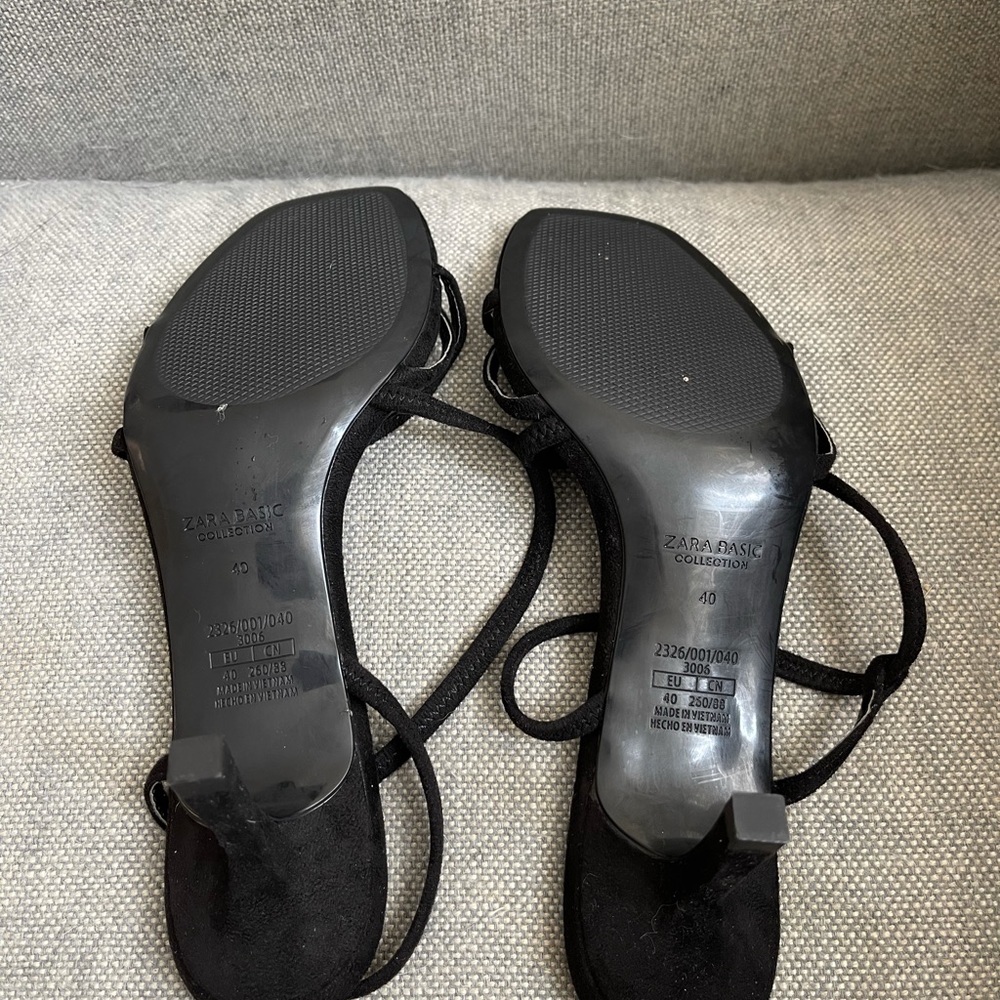 Zara Basic Collection Suede Strap Sandals - image 5